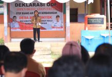 Desa Mentonyek Deklarasi Stop BAB Sembarangan, Bupati Karolin : Ini Sangat Penting Untuk Masyarakat