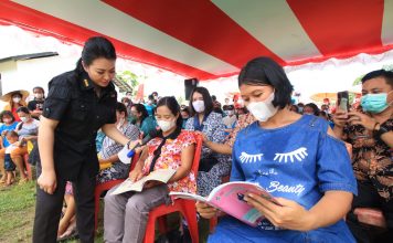 Sosialisasi Stunting Desa Lingkonong, Bupati Karolin : Ini Untuk Masa Depan Generasi Kita
