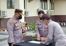 Pejabat Polres Landak Tandatangani Fakta Integritas Pencegahan dan Pemberantasan Korupsi