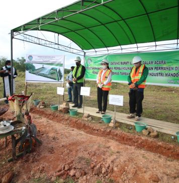 Bupati Landak Letakkan Batu Pertama Pembangunan Persemaian Permanen