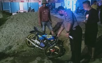 Lakalantas Libatkan Motor dan Mobil di Paloan Pengendara Sepeda Motor Alami Sejumlah Luka