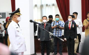Kepemimpinan Karolin dan Heriadi Resmi Berganti ke PJ Bupati Landak