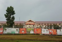 Ratusan Karangan Bunga Hiasi Kantor Bupati Landak, Jelang Masa Purna Tugas Bupati dan Wakil Bupati