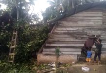 Sejumlah Rumah Penduduk di Desa Bunut Labusel Rusak Diterjang Angin Kencang