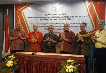 Pj Bupati Landak Samuel Hadiri Rakerda LP3KD Kalbar Tahun 2022