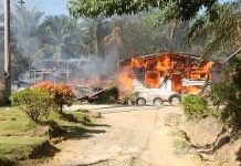Diduga Konsleting Listrik, Tiga Unit Rumah Warga di Sijambu Ludes Dilalap Api