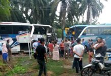 Tabrakan Dua Bus di Asam Jawa, Tiga Penumpang Dikabarkan Meninggal Dunia