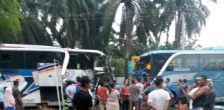 Tabrakan Dua Bus di Asam Jawa, Tiga Penumpang Dikabarkan Meninggal Dunia
