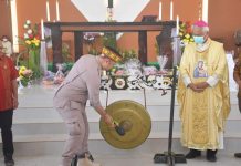 Sekda Ketapang Resmikan Gereja Katolik Santo Yohanes Rasul Balai Semandang