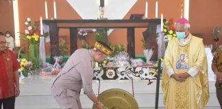 Sekda Ketapang Resmikan Gereja Katolik Santo Yohanes Rasul Balai Semandang