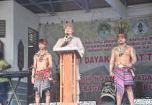 Sekda Ketapang Buka Gawai Nyapat Taunt di Kecamatan Simpang Hulu