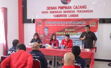 Ketua DPRD Landak Heri Saman Hadiri Reses Anggota Komisi IV DPR RI Maria Lestari