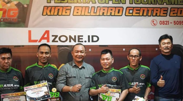 Tutup Open Turnamen Billiard, Sekda Ketapang Harapkan Dapat Lahirkan Atlet Berprestasi
