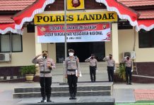 Kapolres Landak Minta Anggota Tingkatkan Kinerja Dalam Laksanakan Tugas