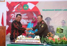 Ketua DPRD Landak Heri Saman Hadiri Syukuran Hari Bhakti Adhyaksa ke 62- Kejaksaan Negeri Landak