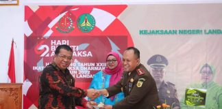 Ketua DPRD Landak Heri Saman Hadiri Syukuran Hari Bhakti Adhyaksa ke 62- Kejaksaan Negeri Landak