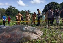 Benda Asing Diduga Serpihan Roket Cina Jatuh di Dusun Pengadang Sanggau