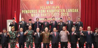 Pengurus Koni Landak Periode 2022-2026 Diminta Tingkatkan Prestasi dan Pembinaan Olah Raga