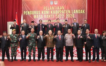 Pengurus Koni Landak Periode 2022-2026 Diminta Tingkatkan Prestasi dan Pembinaan Olah Raga
