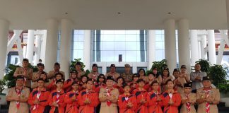 Sekda Landak Lepas Keberangkatan Peserta Jambore Nasional ke XI ke Cibubur Jakarta