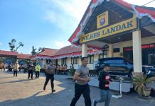 Rutin Gelar Olah Raga Cara Polres Landak Jaga Kesehatan Para Anggota