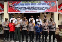 Polres Landak Gelar Apel Kewilayahan Bina Karuna Kapuas 2022 Tahap II