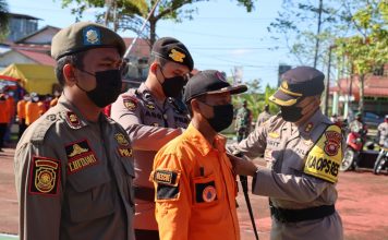 Upaya Cegah Karhutla, Polres Melawi Gelar Apel Bina Karuna Kapuas II Tahun 2022