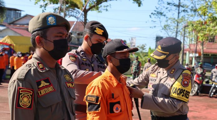Upaya Cegah Karhutla, Polres Melawi Gelar Apel Bina Karuna Kapuas II Tahun 2022