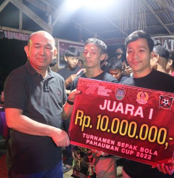 Open Turnamen Pahuman Cup 2022 Berakhir, Pj Bupati Landak Beri Apresiasi Pihak Panitia