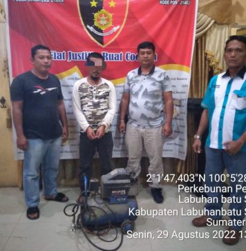 Tertangkap Basah Curi Mesin Kompresor, Pemuda di Tanjung Medan Ditangkap