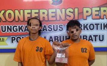 Tunjukan Gerik Mencurigakan, Dua Pelaku Diduga Bandar Narkoba Dibekuk