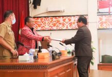 Fraksi DPRD Landak Tanggapi Nota Keuangan dan Raperda APBD Perubahan Tahun Anggaran 2022