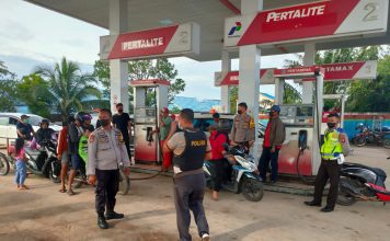Pasca Pemerintah Umumkan Kenaikan Harga BBM, Polisi Lakukan Pengamanan SPBU