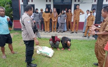Aksinya Terekam CCTV, Dua Pelaku Pencuri Karet Diamankan