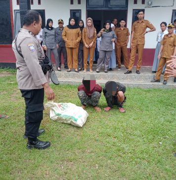 Aksinya Terekam CCTV, Dua Pelaku Pencuri Karet Diamankan