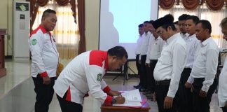 Kadis PMPD Hadiri Pelantikan dan Pengukuhan Pengurus DPC ABPEDNAS Kabupaten Landak