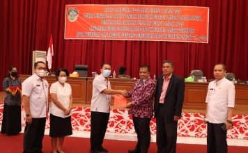 Eksekutif Tanggapi Pandangan Umum Fraksi DPRD Terhadap Nota Keuangan dan Raperda Perubahan APBD 2022