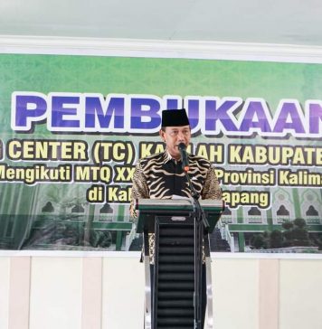 Wabup Ketapang Buka Kegiatan Training Center Kafilah Ketapang
