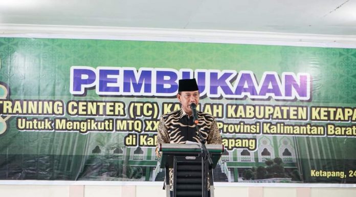 Wabup Ketapang Buka Kegiatan Training Center Kafilah Ketapang