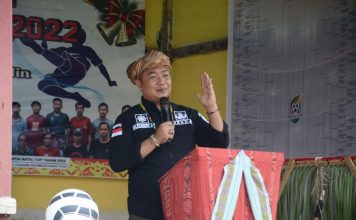 Sekda Ketapang Buka Turnamen Sepak Bola Natal Cup 2022 di Nanga Tayap