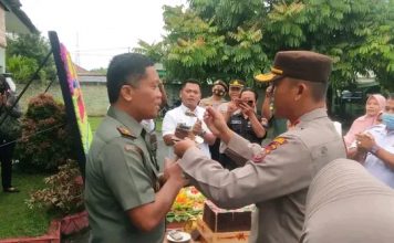 Perayaan HUT TNI ke 77 di Koramil 11 Kotapinang Berlangsung Hikmat