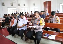 Polres Landak Gelar Doa Bersama Bagi Para Korban Tragedi di Kanjuruhan