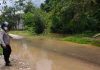 Banjir Genangi Jalan Protokol di Darit Mulai Surut