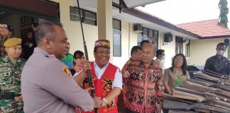 370 Pucuk Senjata Api Rakitan Dimusnahkan Polres Landak