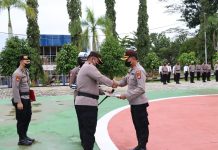 Jelang Purna Tugas, Wakapolres Landak Naik Pangkat dari Kompol ke AKBP