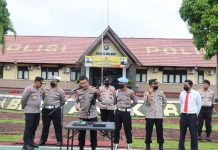 Polres Melawi Gelar Latihan Pengenalan dan Bongkar Pasang Senpi Pada Anggota