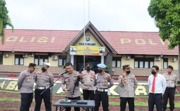 Polres Melawi Gelar Latihan Pengenalan dan Bongkar Pasang Senpi Pada Anggota