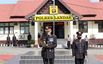 Didepan Peserta Apel Peringatan Hari Pahlawan, Wakapolres Landak: Jangan Mau Kita Dipecah Belah