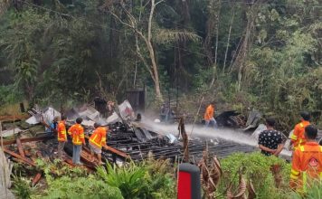 Lupa Matikan Kompor, Rumah Warga di Desa Tebedak Terbakar