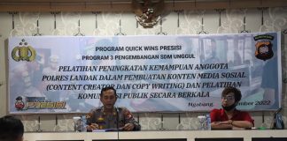 Polres Landak Gelar Pelatihan Pembuatan Konten Media Sosial